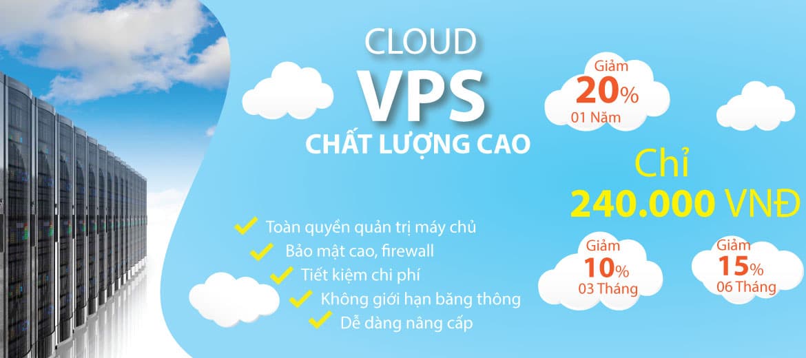 Khuyến mãi Cloud VPS Cực Sốc Tháng 3