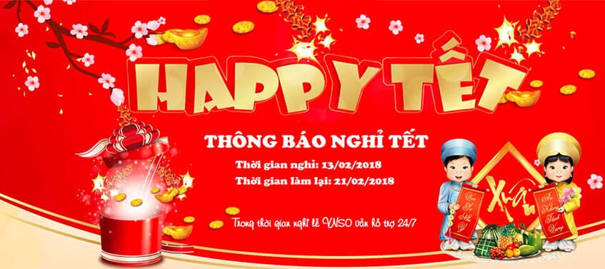 Thông báo lịch nghỉ tết Mậu Tuất 2018