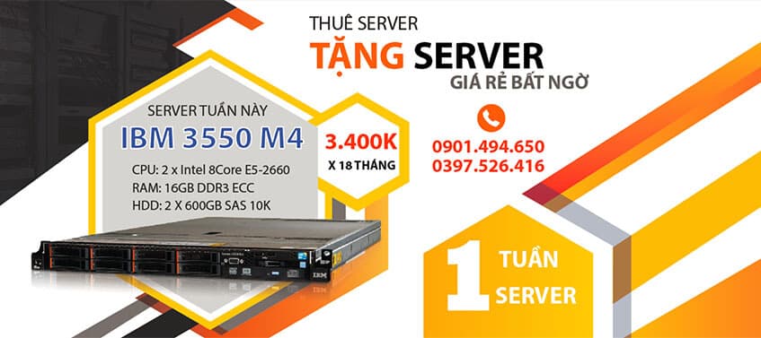 Chương trình “Mỗi Tuần 1 Server” giá giảm siêu sốc