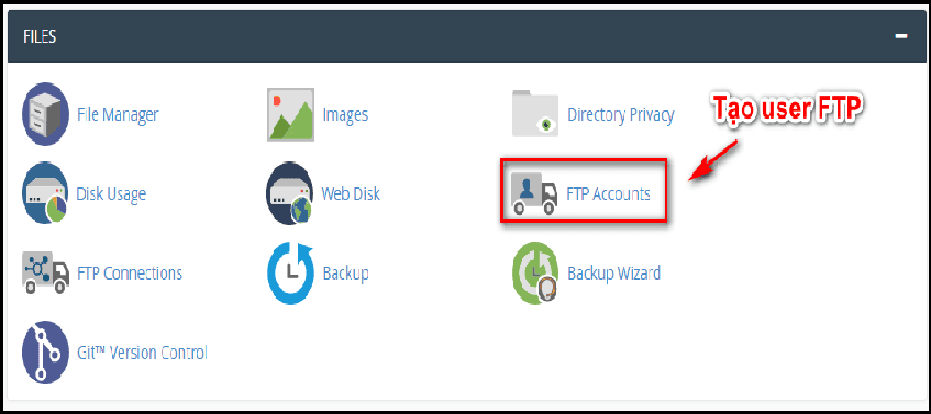 Hướng dẫn tạo User FTP trên hosting Cpanel Nhanh Chóng