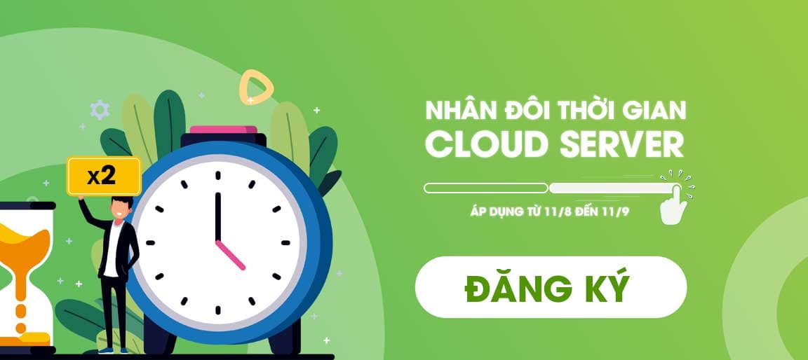 Nhân Đôi 100% Thời Gian Sử Dụng Cho Chu Kỳ Máy Chủ Ảo ECloud