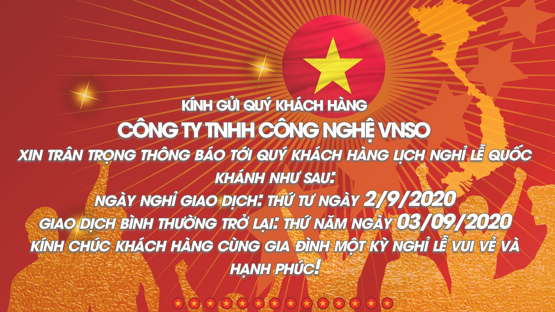 Thông Báo Nghỉ Lễ Quốc Khánh 2/9