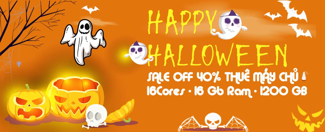 Khuyến Mại Thuê Server Sale 40% Nhân Dịp Halloween [2020]
