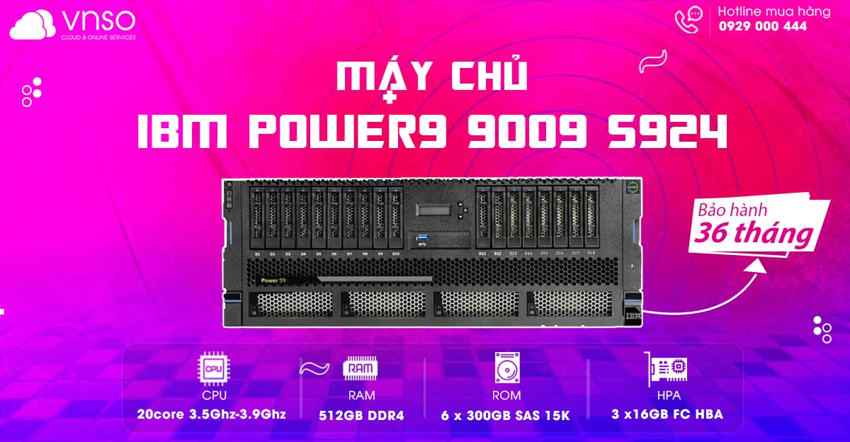 Giải Pháp Lưu Trữ IBM Power9 S924