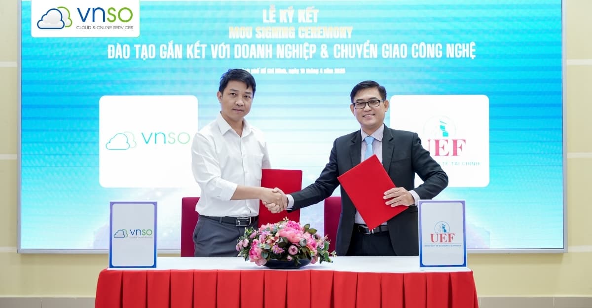 VNSO ký kết hợp tác chiến lược (MOU) với Trường Đại học Kinh tế – Tài chính TP.HCM (UEF)