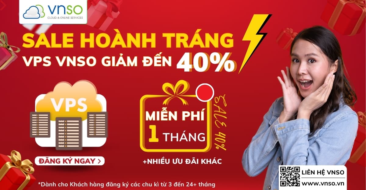VPS Giá Rẻ – Sale Lên Đến 40% Dành Cho Cloud VPS