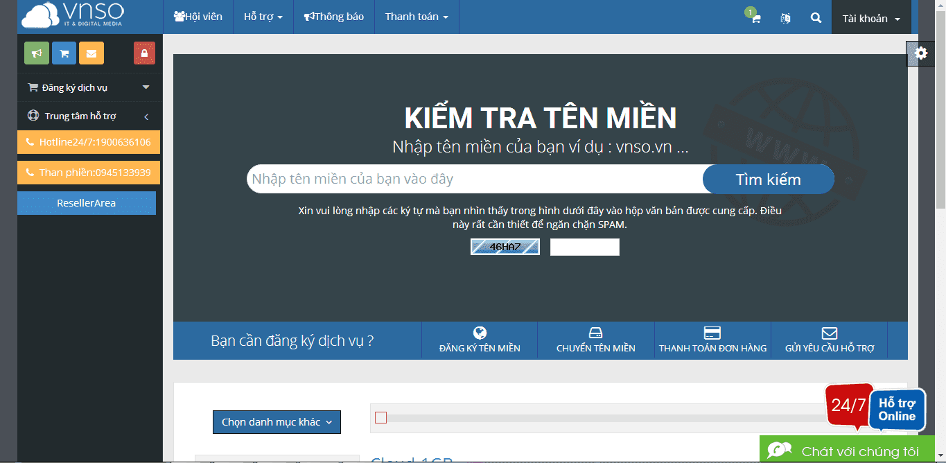 Hướng dẫn đăng ký và mua sản phẩm trên trang id.demo.vnso.vn
