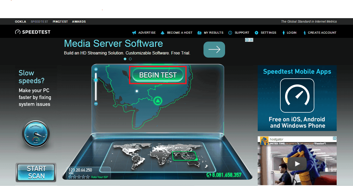 Hướng dẫn kiểm tra tốc độ băng thông trên server/VSP