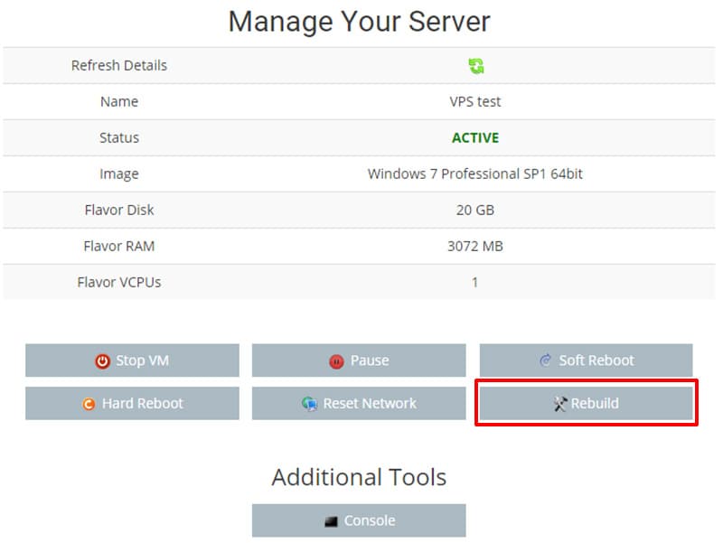 Hướng dẫn cài đặt cloud vps sau khi cài mới/Rebuild