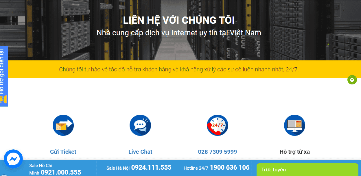 dịch vụ hỗ trợ khách hàng tại VNSO