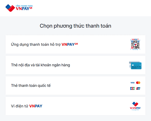 thanh toán qua VNPAY
