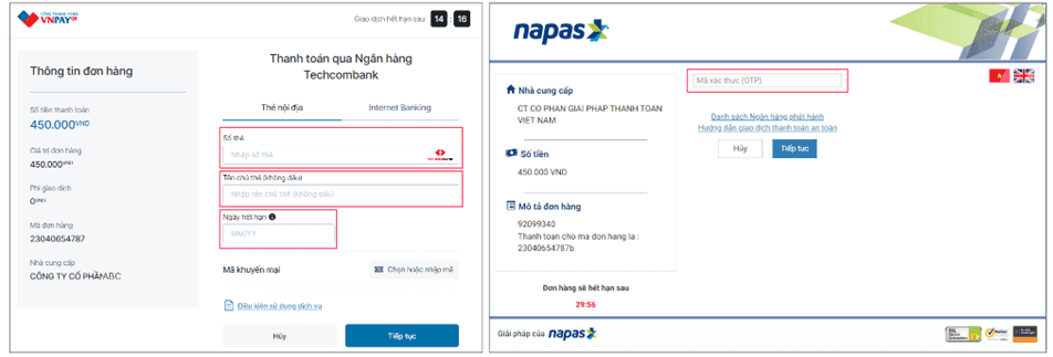 phương thức thanh toán VNPAY