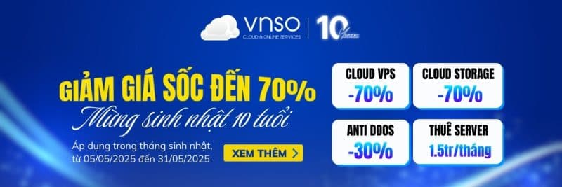 Đăng Ký Nhanh Khuyến Mãi - Giảm Giá Sốc Tại VNSO