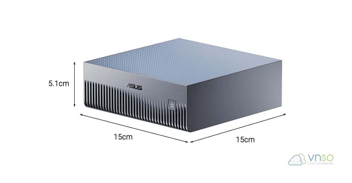 Kích thước siêu nhỏ gọn 15x15x5.1cm